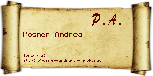 Posner Andrea névjegykártya